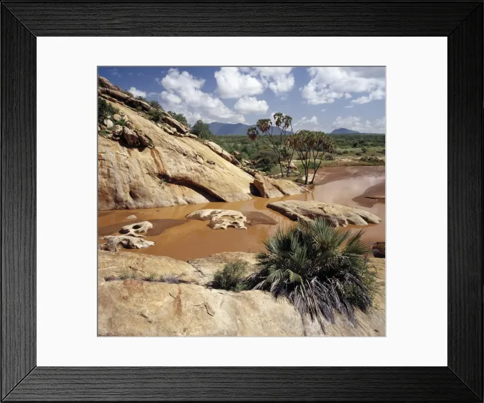 Framed Print : The Uaso Nyiru River ( a name adapted from the Msai name for it Framed Print : The Uaso Nyiru River ( a name adapted from the Msai name for it