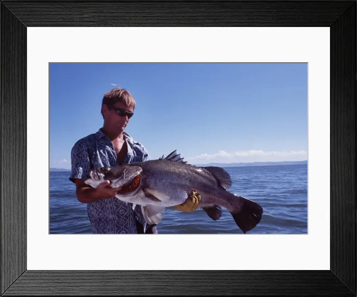 Framed Print : Fishing guide