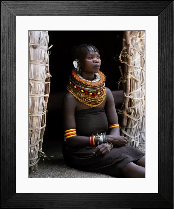 Framed Print : A Turkana woman Framed Print : A Turkana woman