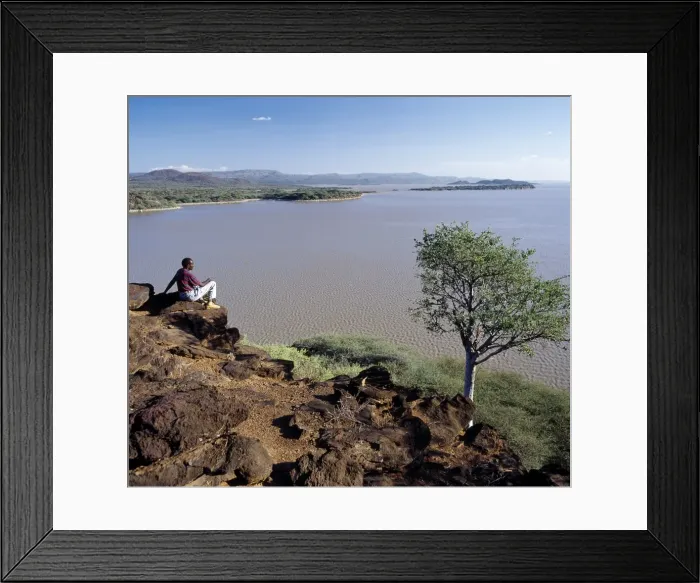 Framed Print : Lake Baringo is one of two freshwater lakes of Framed Print : Lake Baringo is one of two freshwater lakes of