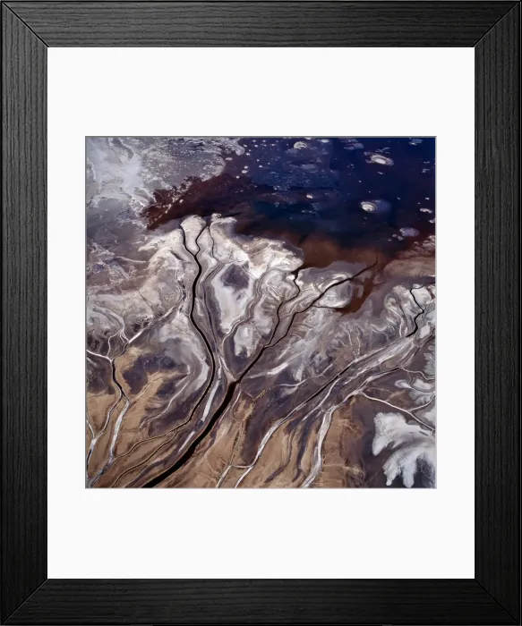 Framed Print : The Uaso Nyiru delta from the air Framed Print : The Uaso Nyiru delta from the air