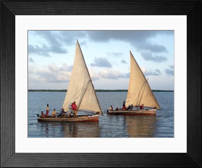 Framed Print : At sunrise the fishing fleet sets sail from the sheltered Framed Print : At sunrise the fishing fleet sets sail from the sheltered
