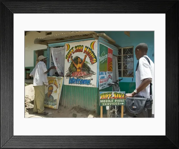 Framed Print : Barbers shop at Nunguni, Kenya Framed Print : Barbers shop at Nunguni, Kenya