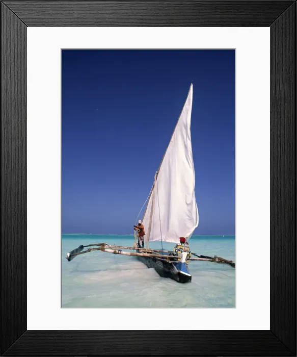 Framed Print : Ngalawa (small wooden boat)