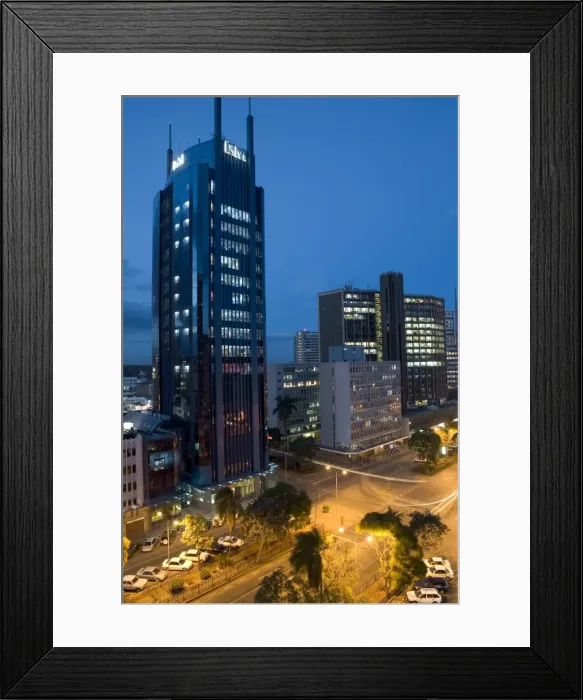 Framed Print : I&M Bank Tower, Kenyatta Avenue, Nairobi, Kenya Framed Print : I&M Bank Tower, Kenyatta Avenue, Nairobi, Kenya