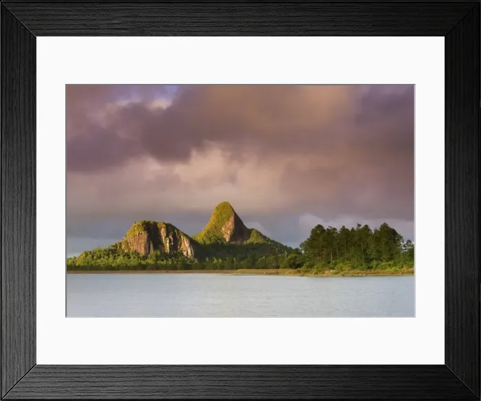 Framed Print : Piton du Milieu Mountain and Reservoir Framed Print : Piton du Milieu Mountain and Reservoir