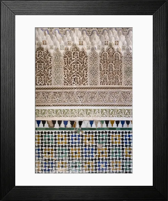 Framed Print : Typical Moroccan tiles, Marrakesh, Morocco Framed Print : Typical Moroccan tiles, Marrakesh, Morocco