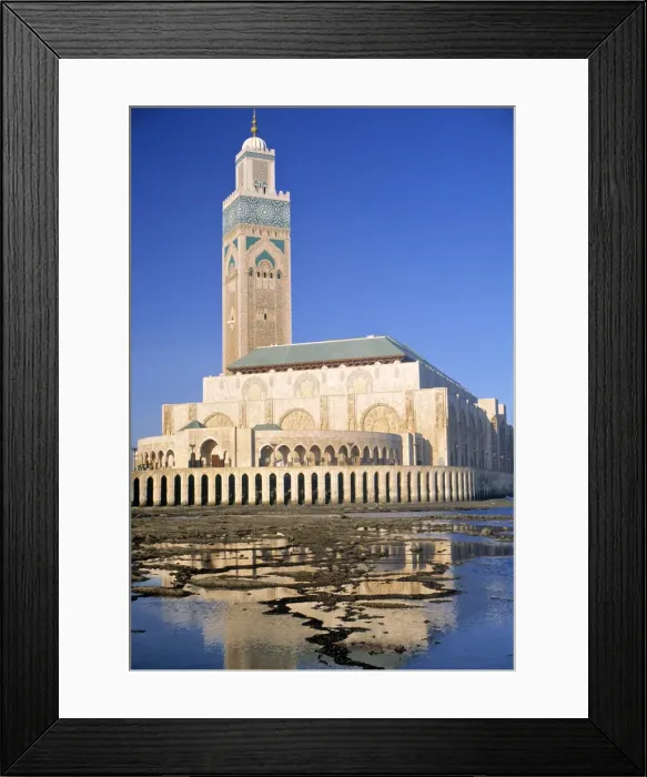 Framed Print : Grande Mosque Hassan II Framed Print : Grande Mosque Hassan II