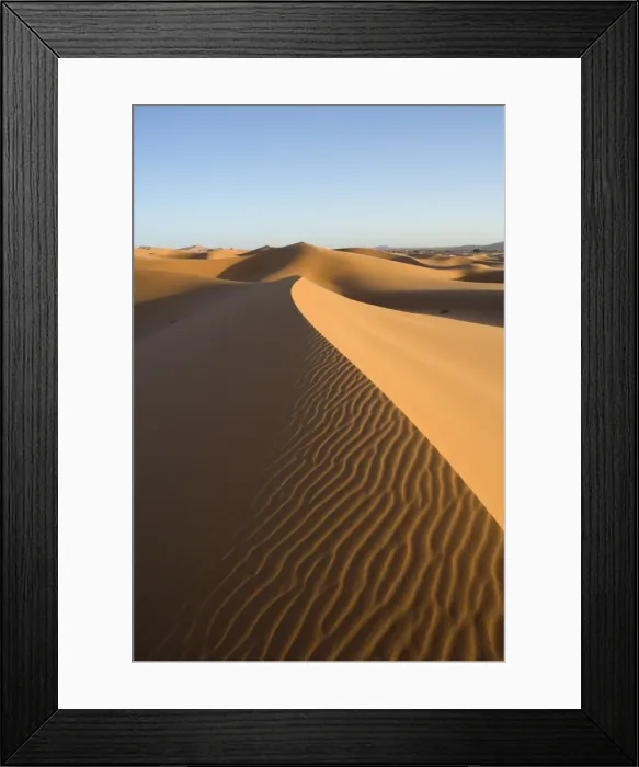 Framed Print : Merzouga, Erg Chebbi, Sahara Desert, Morocco