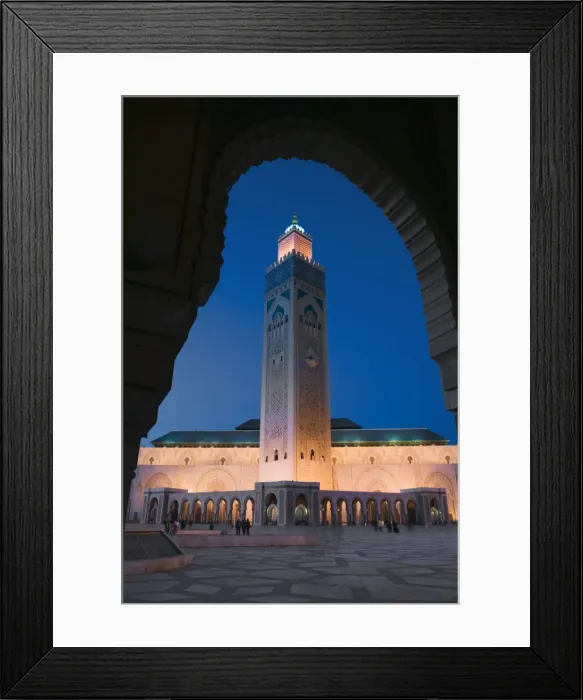 Framed Print : Hassan II Mosque, Casablanca:, Morocco Framed Print : Hassan II Mosque, Casablanca:, Morocco