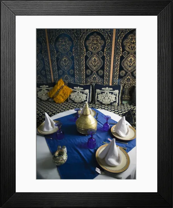 Framed Print : Moroccan Restaurant Interior Framed Print : Moroccan Restaurant Interior