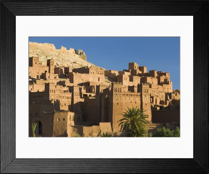 Framed Print : Kasbah, Ait Benhaddou, Atlas Mountains, Morocco, North Africa