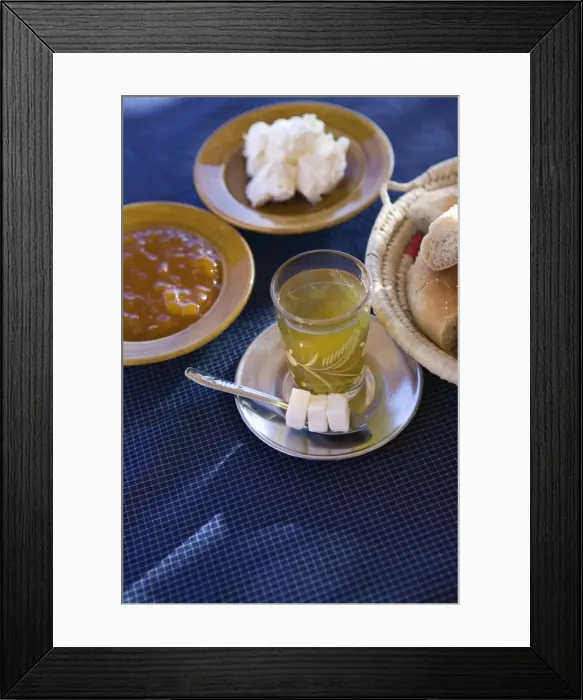 Framed Print : Moroccan Breakfast : Mint tea Framed Print : Moroccan Breakfast : Mint tea