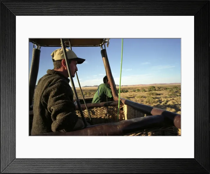 Framed Print : Dunes from a hot air balloon Framed Print : Dunes from a hot air balloon