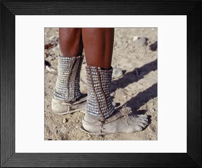 Framed Print : Almost every Himba woman wears anklets Framed Print : Almost every Himba woman wears anklets