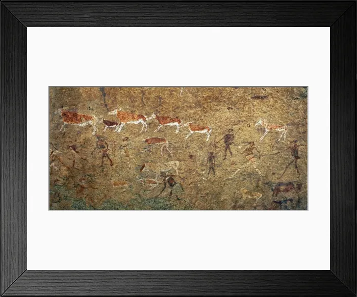 Framed Print : The famous White Lady rock painting in Maack s