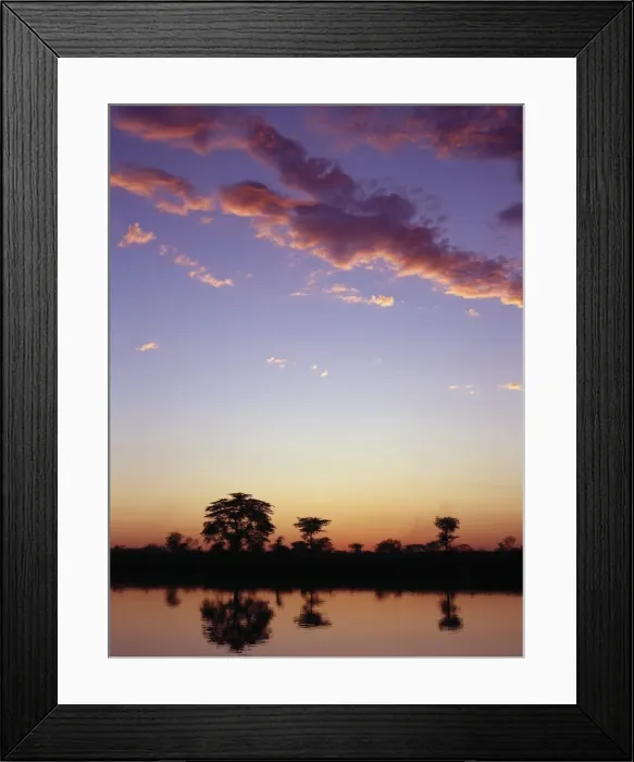 Framed Print : The last rays of the setting sun over the Okavango River at Rundu Framed Print : The last rays of the setting sun over the Okavango River at Rundu