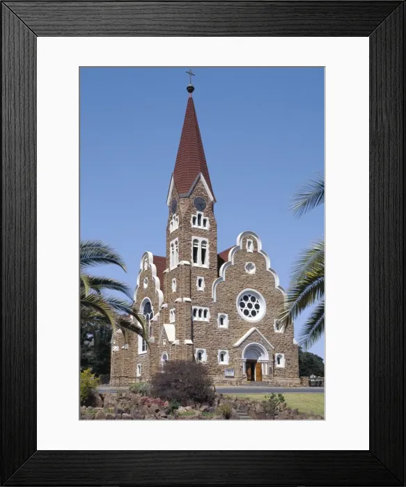 Framed Print : The Lutheran Christuskirche is one of Windhoek s Framed Print : The Lutheran Christuskirche is one of Windhoek s