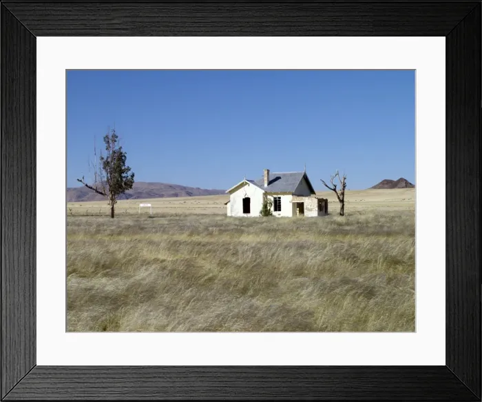 Framed Print : An abandoned railway station at Garub on the old railway Framed Print : An abandoned railway station at Garub on the old railway