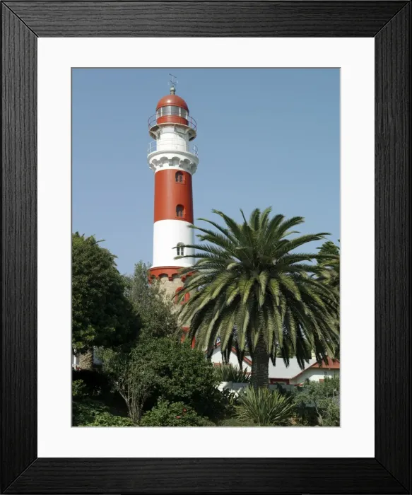 Framed Print : The lighthouse in Swakopmund was constructed in 1902 Framed Print : The lighthouse in Swakopmund was constructed in 1902