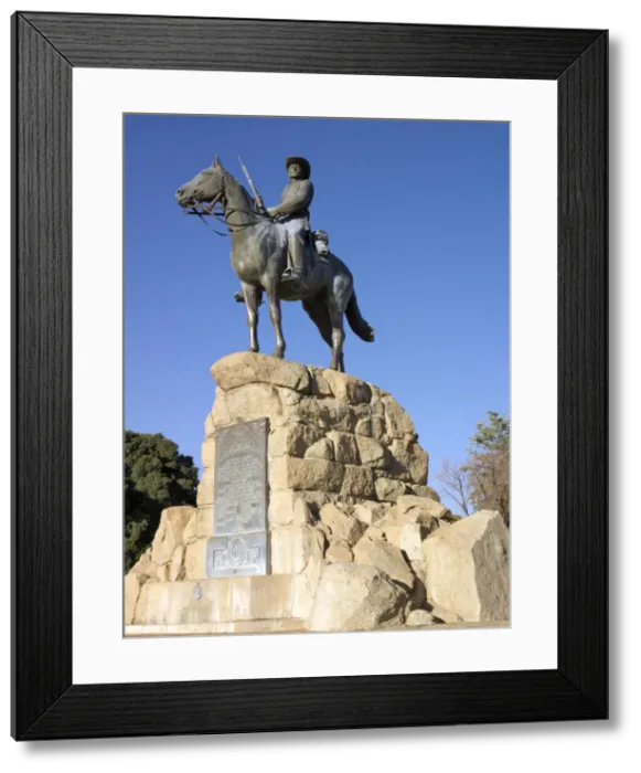 Framed Print : The Equestrian Statue in Windhoek commemorates Framed Print : The Equestrian Statue in Windhoek commemorates