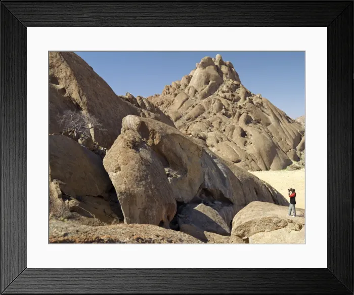 Framed Print : Massive rock outcrops are a feature of Hartmann s Framed Print : Massive rock outcrops are a feature of Hartmann s