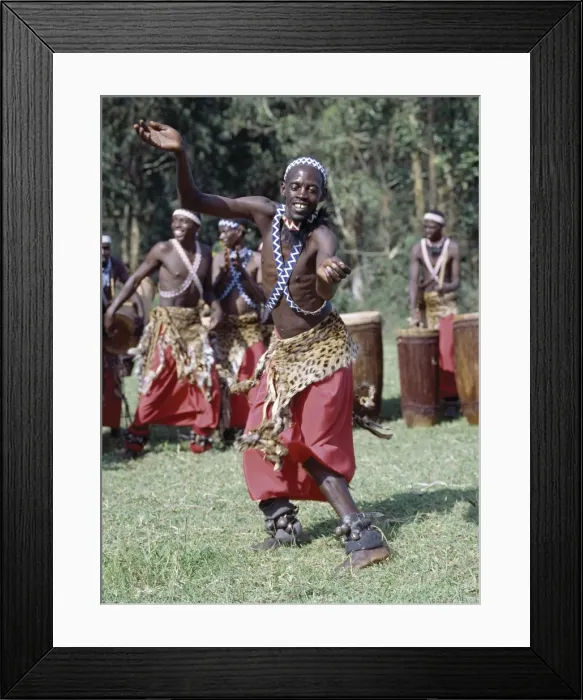 Framed Print : Intore dancers perform at Butare Framed Print : Intore dancers perform at Butare