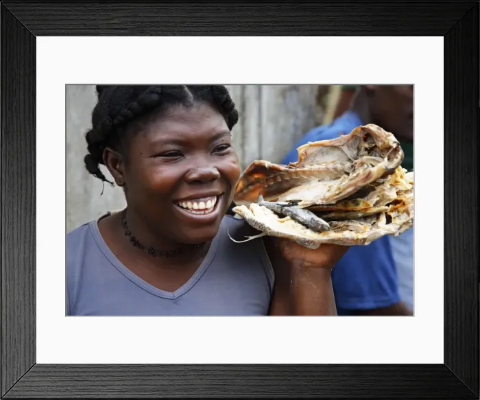 Framed Print : A Sao Tomense woman on the island of Principe Framed Print : A Sao Tomense woman on the island of Principe