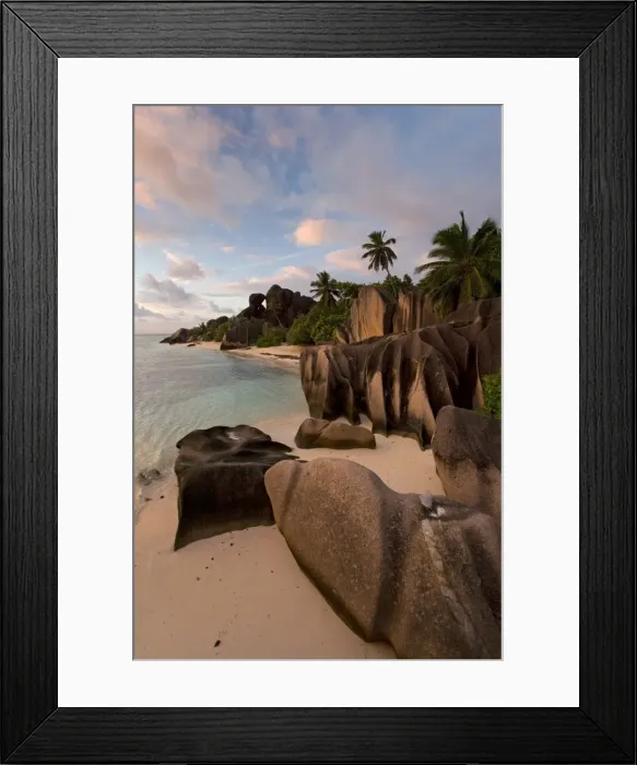 Framed Print : Anse Source d Argent beach, La Digue Island, Seychelles Framed Print : Anse Source d Argent beach, La Digue Island, Seychelles