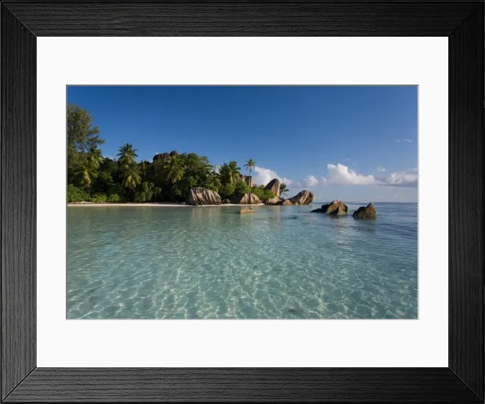 Framed Print : Anse Source d Argent beach, La Digue Island, Seychelles Framed Print : Anse Source d Argent beach, La Digue Island, Seychelles