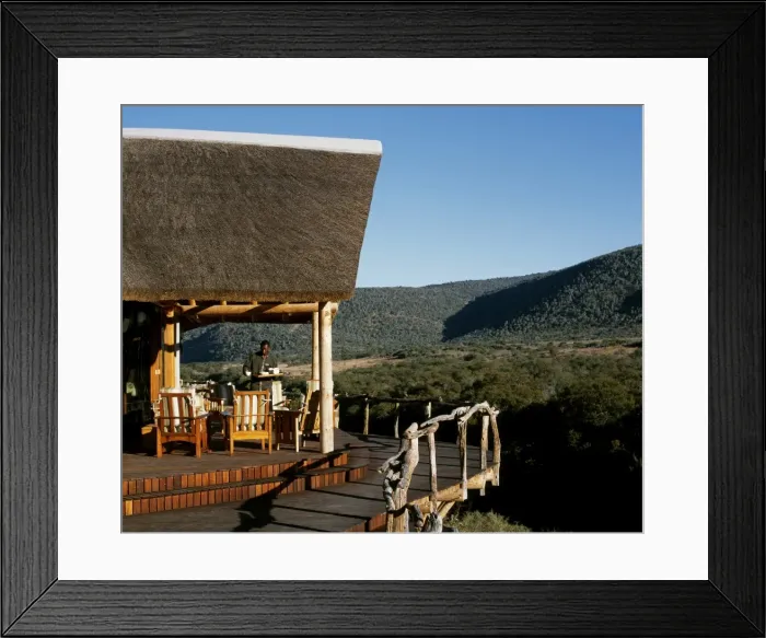 Framed Print : Balcony, Kwandwe Lodge Framed Print : Balcony, Kwandwe Lodge