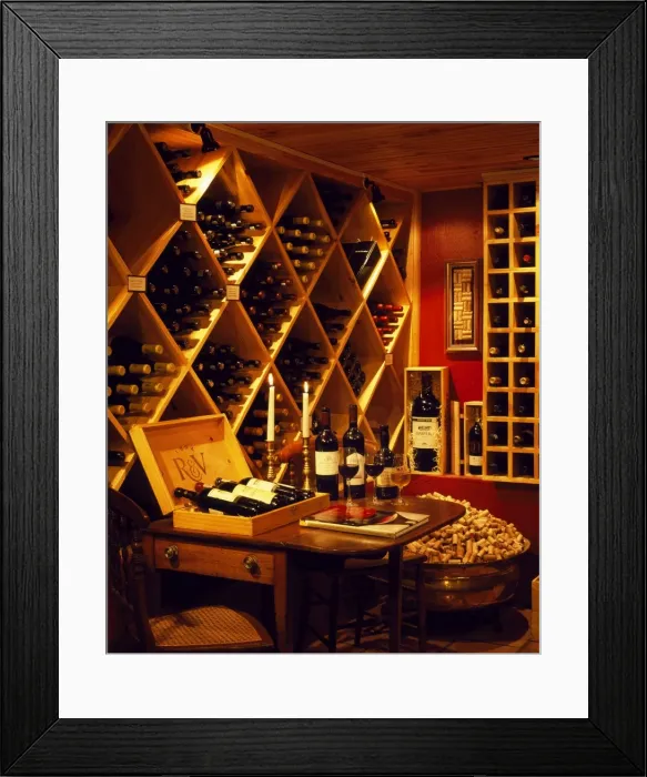 Framed Print : The Plettenberg - wine cellar Framed Print : The Plettenberg - wine cellar