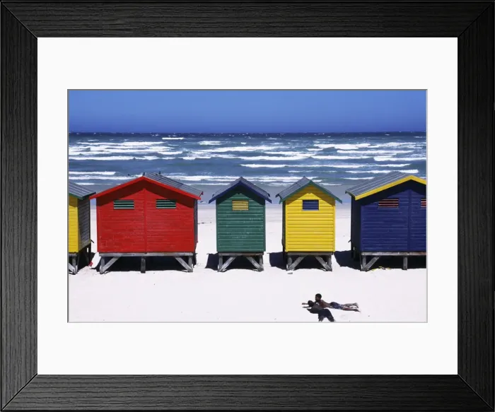 Framed Print : Victorian-style bathing boxes on the beach Framed Print : Victorian-style bathing boxes on the beach