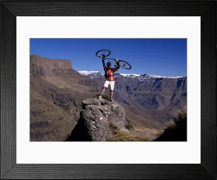 Framed Print : Mountain biker Framed Print : Mountain biker