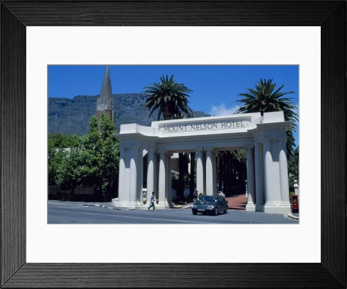 Framed Print : A limousine leaves the entrance to Mount Framed Print : A limousine leaves the entrance to Mount
