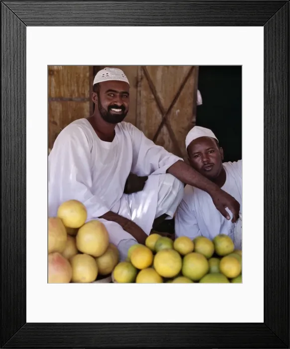 Framed Print : A fruit stall in the important market town of Shendi Framed Print : A fruit stall in the important market town of Shendi