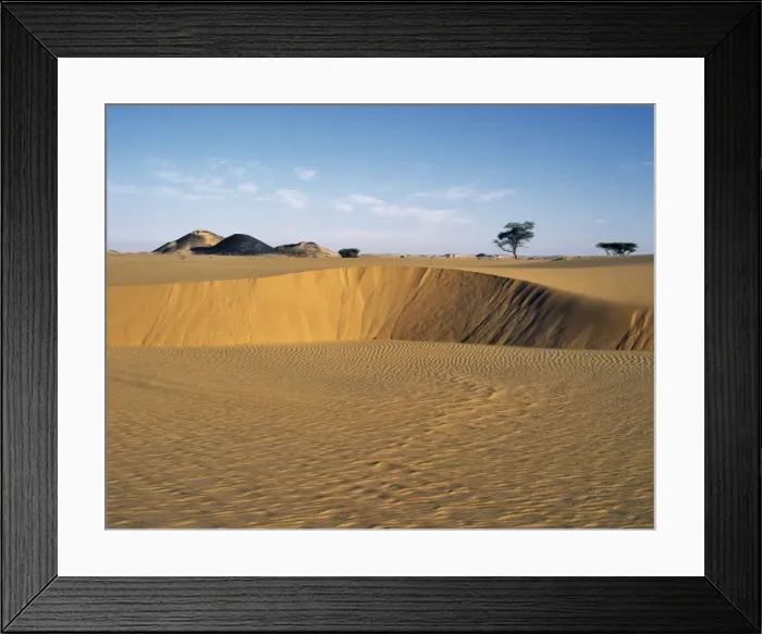 Framed Print : Attractive desert scenery in the Bayuda Desert of northeast Sudan Framed Print : Attractive desert scenery in the Bayuda Desert of northeast Sudan