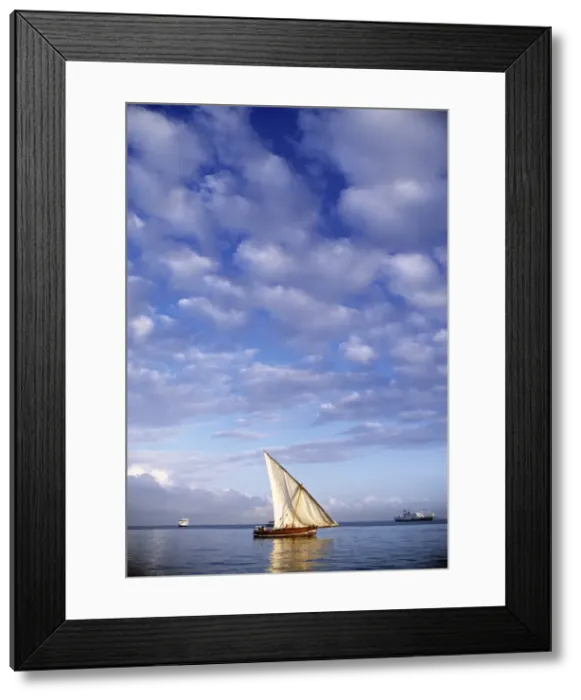 Framed Print : Dhow, Zanzibar