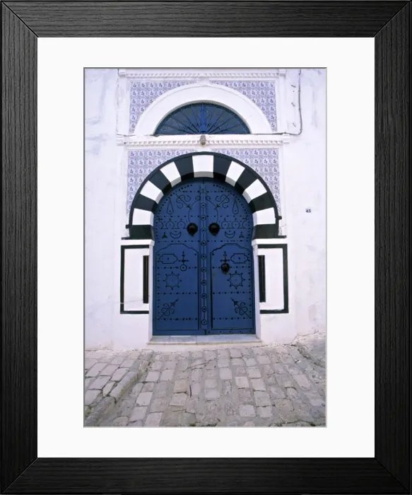 Framed Print : Blue Door, Sidi Bou Said Framed Print : Blue Door, Sidi Bou Said