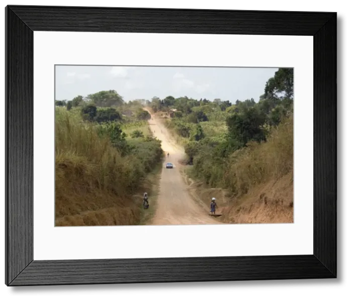 Framed Print : Dirt road, Uganda Framed Print : Dirt road, Uganda