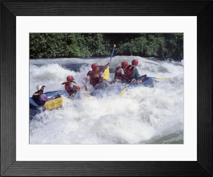Framed Print : White-Water rafting can be arranged on the Victoria Framed Print : White-Water rafting can be arranged on the Victoria