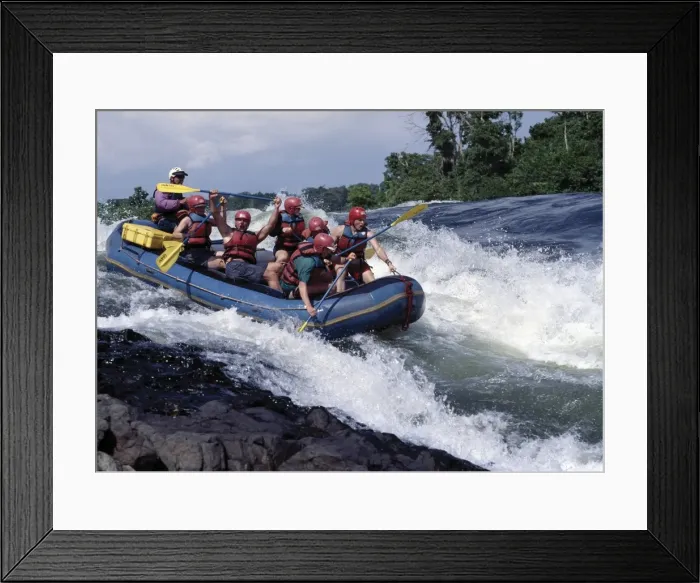 Framed Print : White-Water rafting can be arranged on the Victoria Framed Print : White-Water rafting can be arranged on the Victoria