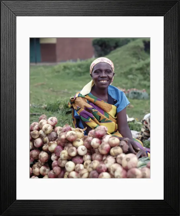 Framed Print : The twice-weekly market at Kisoro is a hive of activity Framed Print : The twice-weekly market at Kisoro is a hive of activity