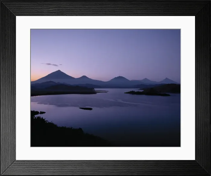 Framed Print : Lake Mutanda is possibly the most beautiful lake of Framed Print : Lake Mutanda is possibly the most beautiful lake of