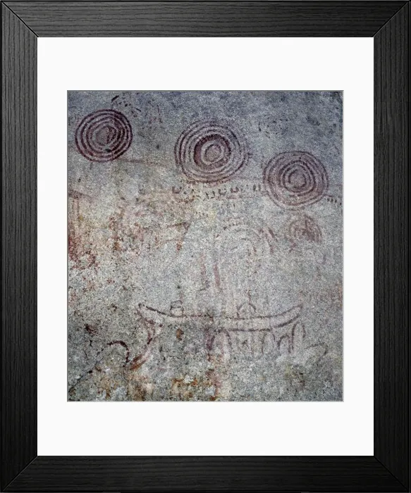Framed Print : The rock paintings at Nyero in southeast Uganda are Framed Print : The rock paintings at Nyero in southeast Uganda are