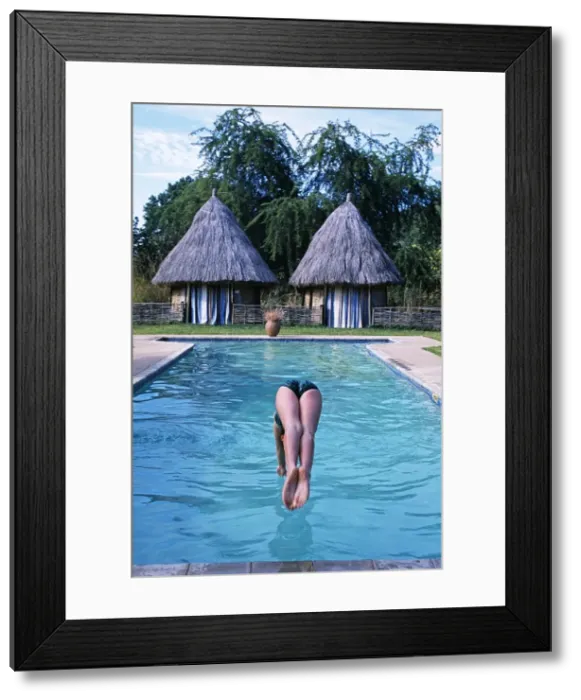 Framed Print : Zambia, Nkwali Camp Framed Print : Zambia, Nkwali Camp