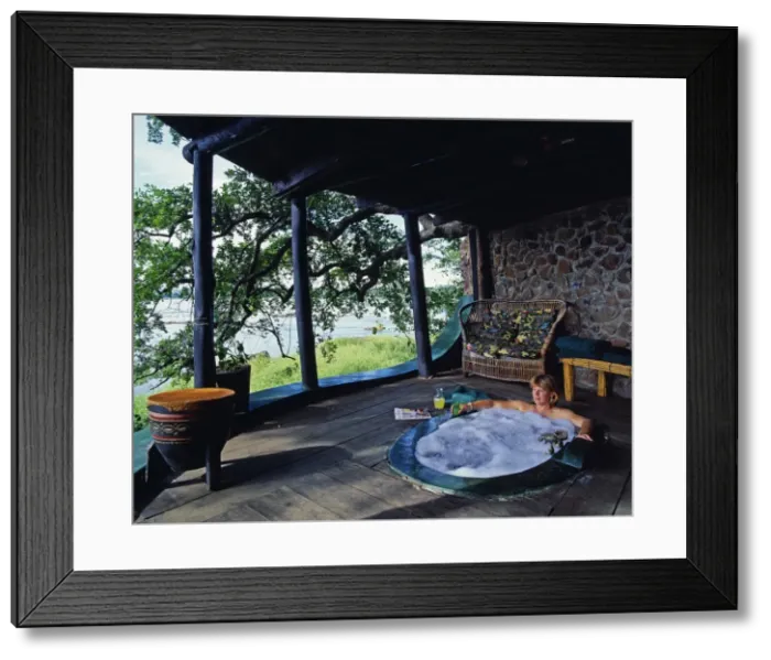 Framed Print : Zambia, Livingstone, Tongabezi Lodge