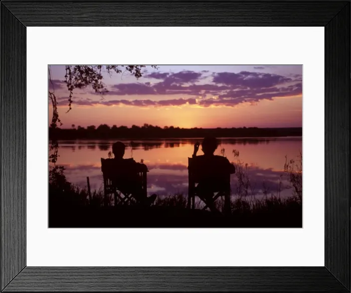 Framed Print : Sundowners at Tongabezi Framed Print : Sundowners at Tongabezi