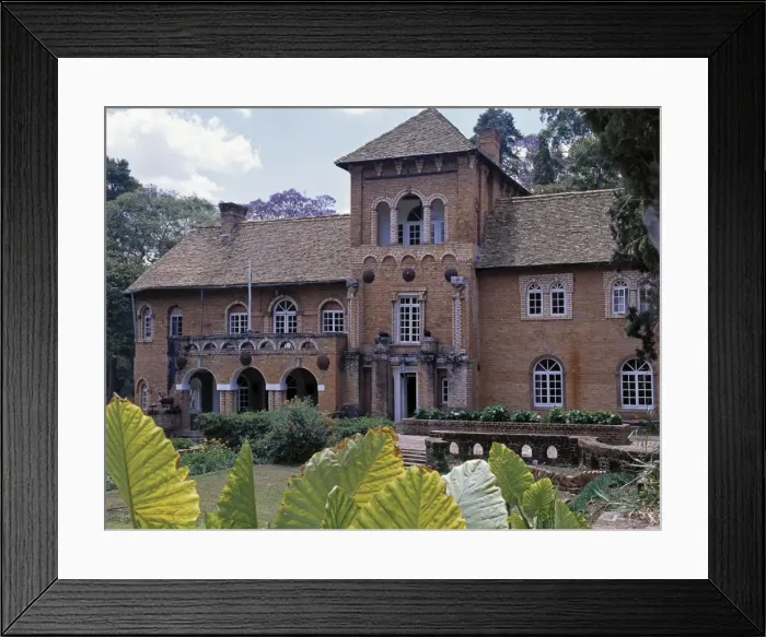 Framed Print : Africa House _ the large mansion built on an estate Framed Print : Africa House _ the large mansion built on an estate