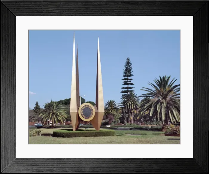 Framed Print : An impressive monument erected on a large round about in Lusaka Framed Print : An impressive monument erected on a large round about in Lusaka